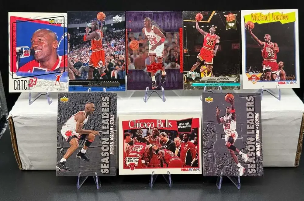 Michael Jordan Basketball 8 Card Lot Chicago Bulls Assorted Vintage Set The GOAT
